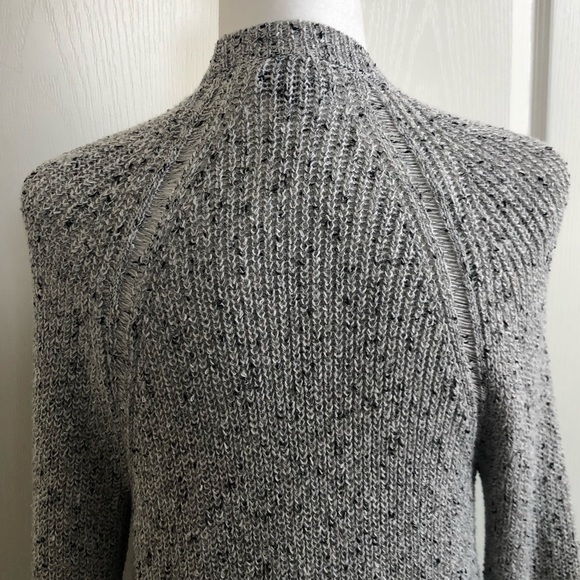 American Eagle Grey and Black Lace-Up Cardigan - Picture 9 of 15